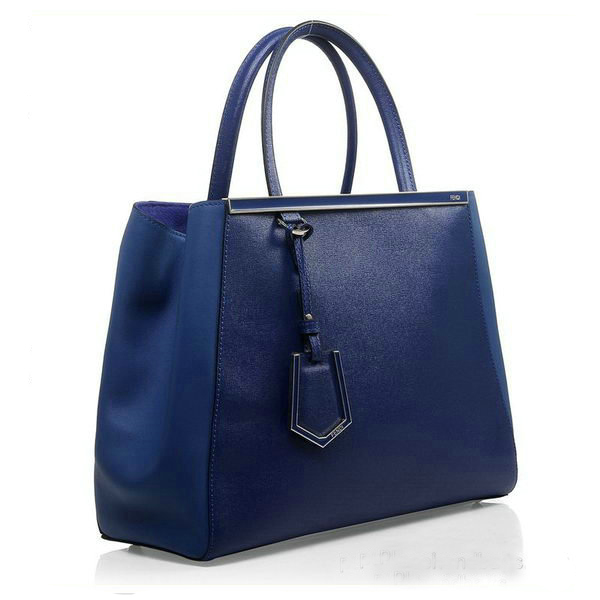 F2552M Fendi 2Jours cuoio originale Borsa F2552M Blu